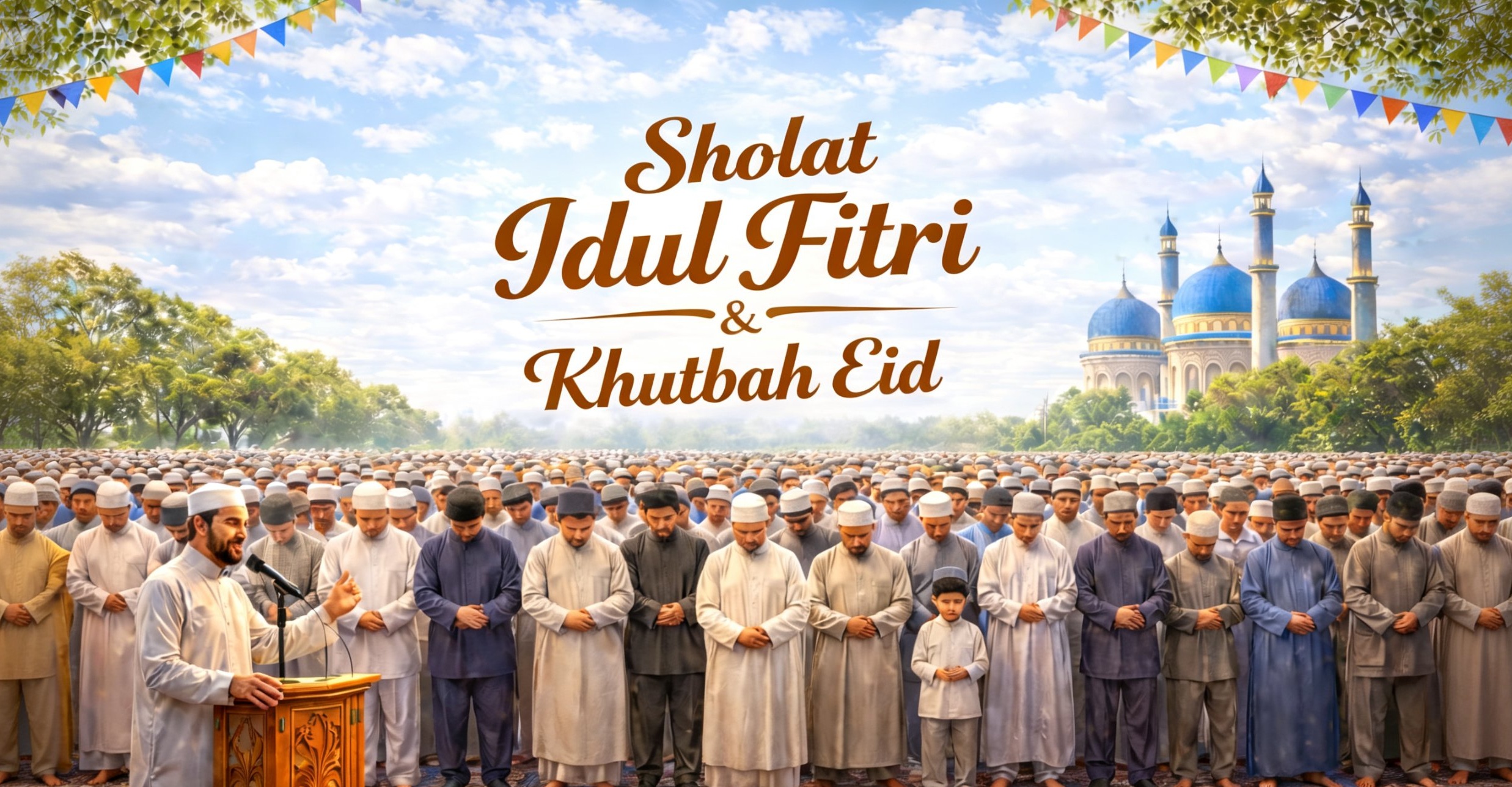 Pelaksanaan Sholat Idul Fitri 1447 H di Taman Cipulir Estate